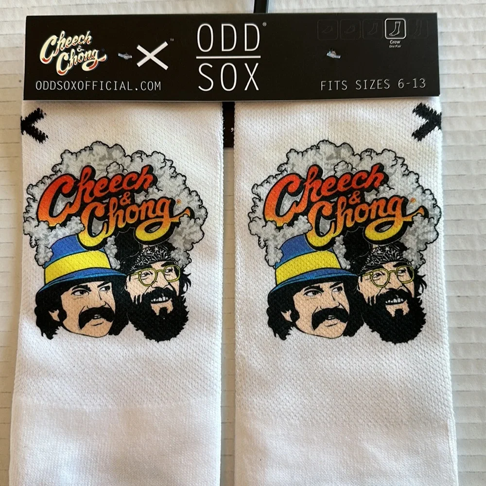 Classic Novelty Warm Cheech & Chong crew socks